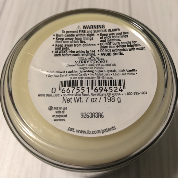 SOLD!Bath & Body Works“Merry Cookie”single candle - Picture 4 of 4